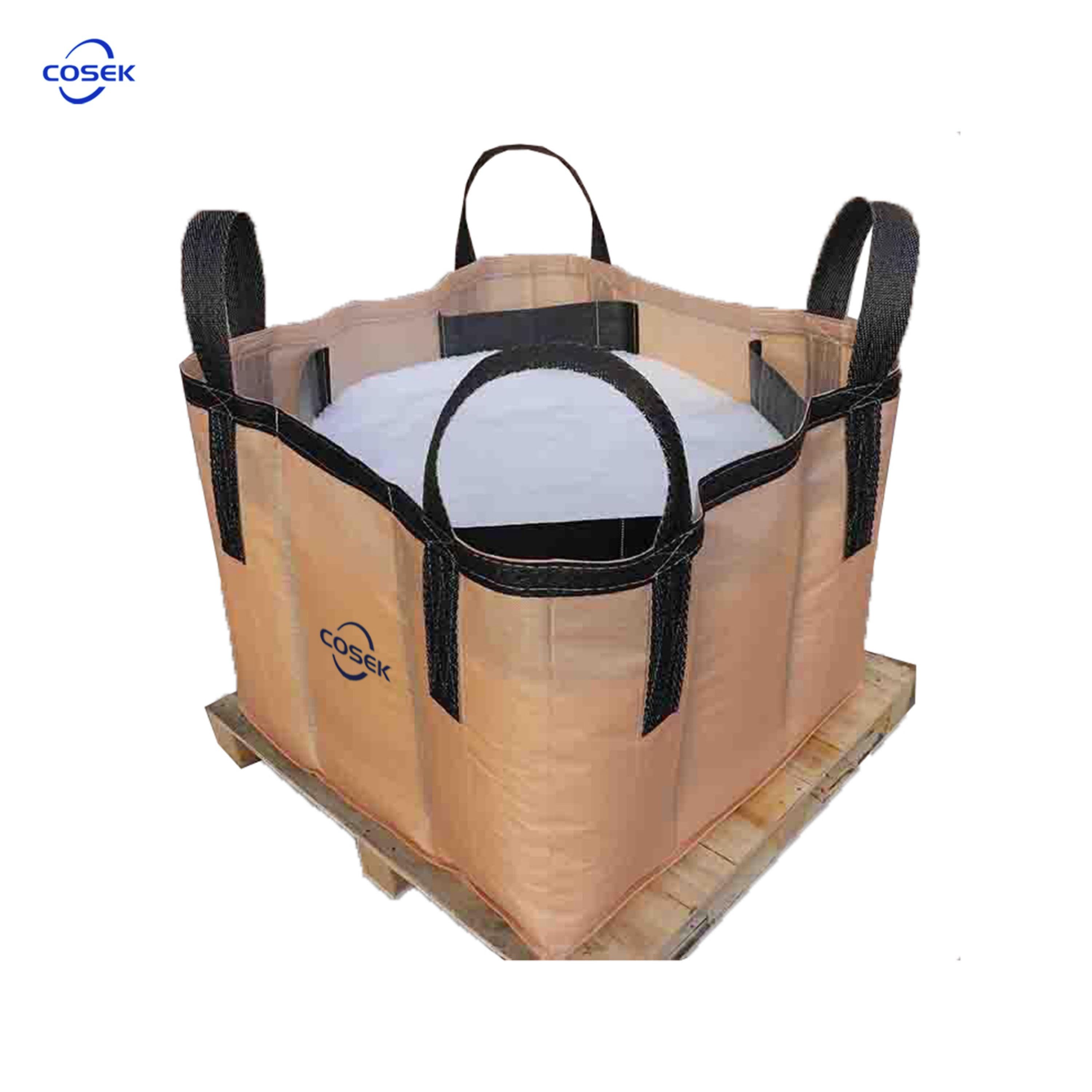 COSEK yellow reinforced ton bag high load logistics container bag wooden pallet matching transport bag