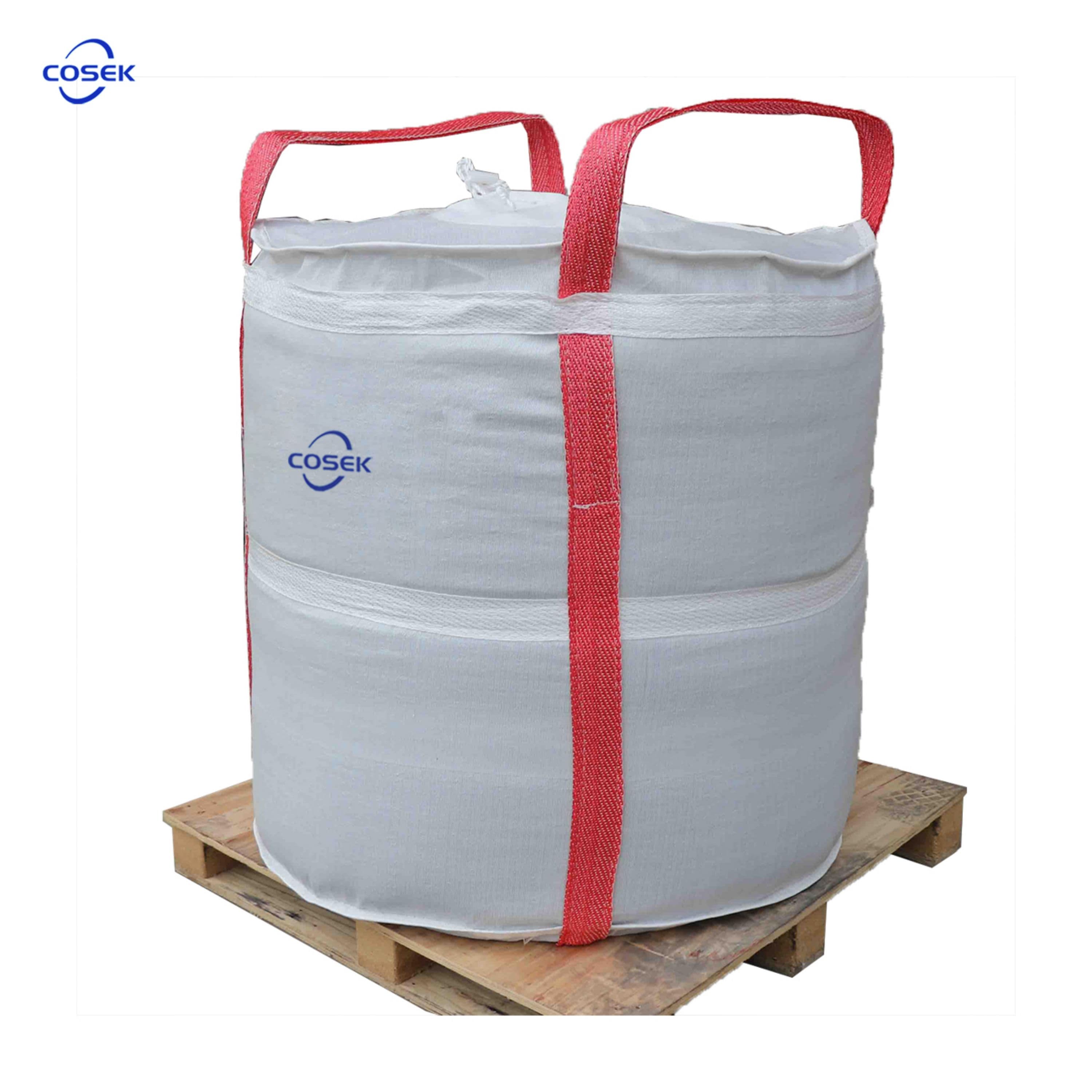 COSEK white cylindrical ton bag liquid/powder material leak proof packaging