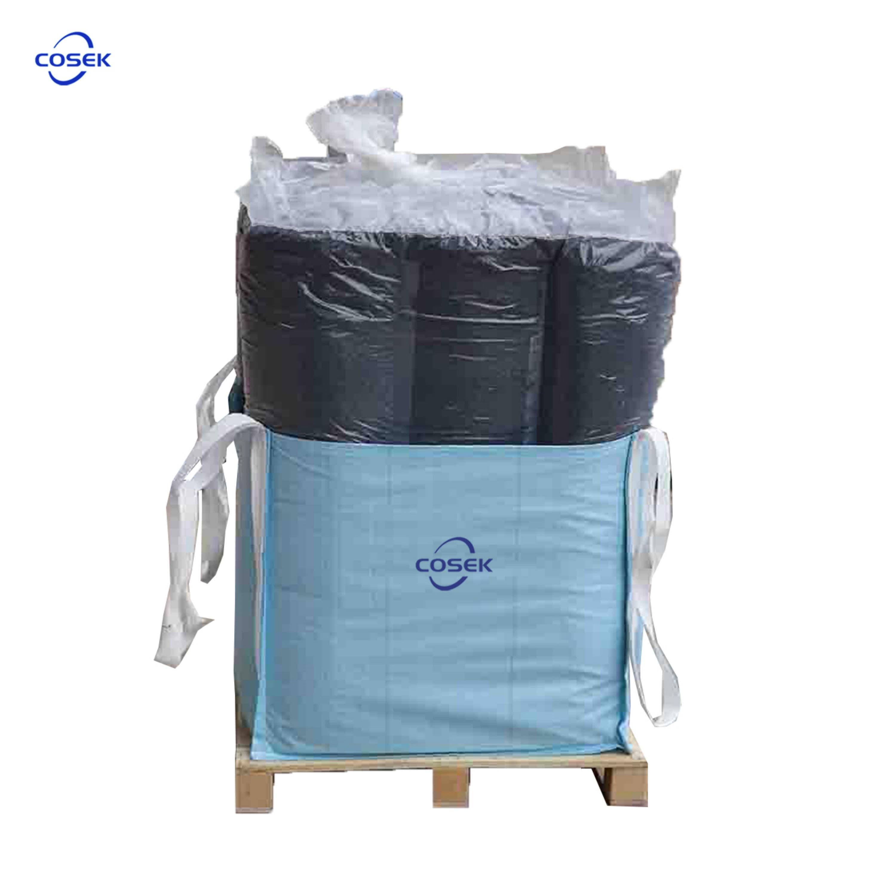 COSEK blue anti-static ton bag with built-in breathable window explosion-proof container bag for electronic industry