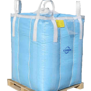 COSEK Light Blue Food Grade Ton Bag Visible Content Design Edible Sugar/Flour/Grain Container Bag